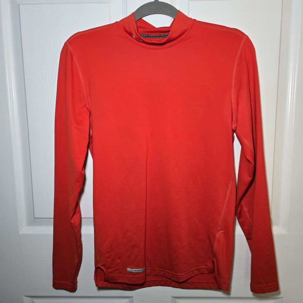 Under Armour ColdGear Men's Red Long Sleeve Small Activewear